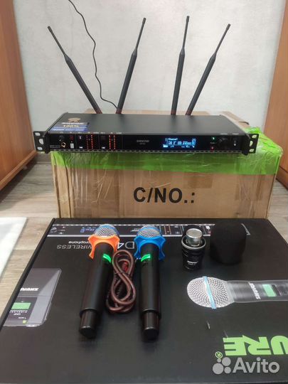 Радиомикрофоны shure ad4d beta58a skm8