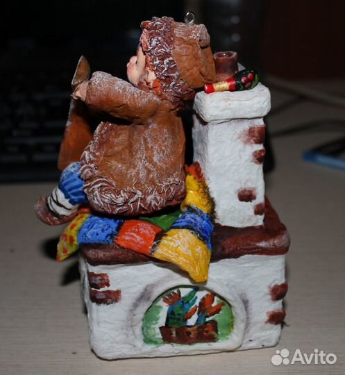 Елочная игрушка из ваты 