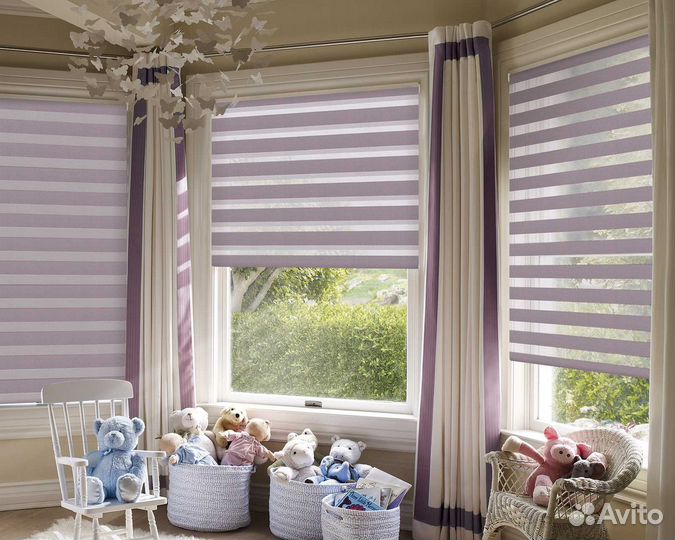 Рулонные шторы зебра на заказ от производителя