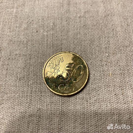 Монеты евроценты 50