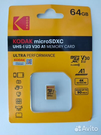 Карта памяти SD на 64 гб Kodak
