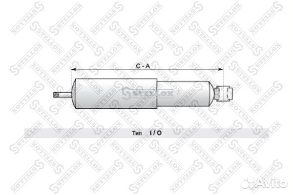 87-05248-SX амортизатор подвески перед 327-52