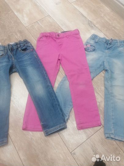 Джинсы на девочку 3-5 лет