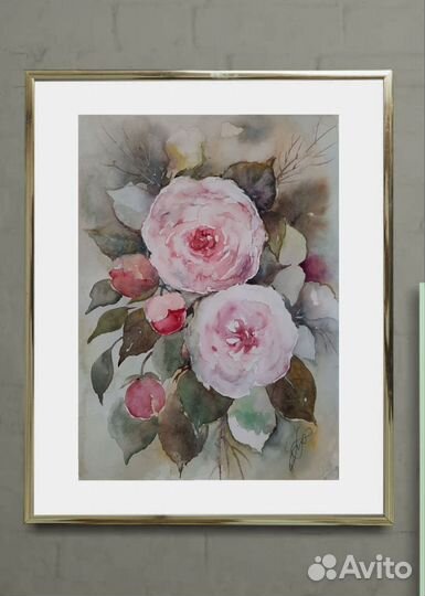 Картины акварелью А4, авторские работы