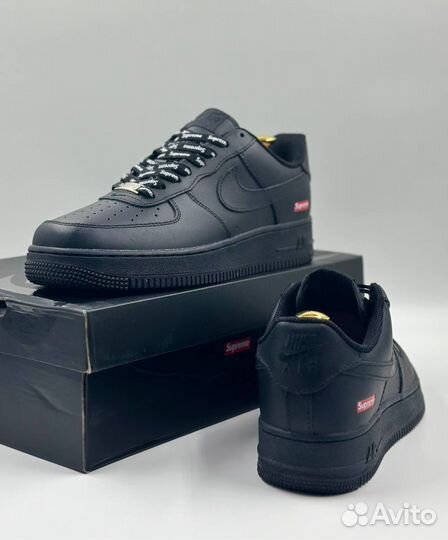 Кроссовки Nike Air Force 1 Low Black x Supreme