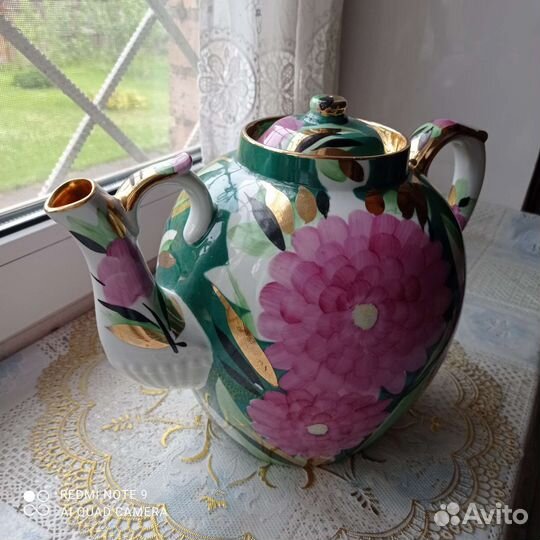 Графин со стаканами богемия