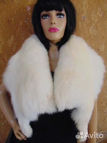 Воротник песец белый