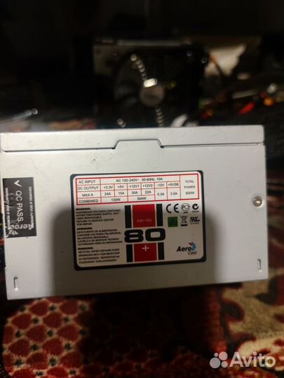 Aerocool e80-600. 600W 80+
