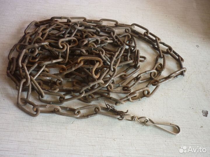 Цепь для собаки 4 метра облегченная