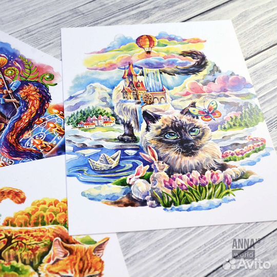 Набор открыток постеров 