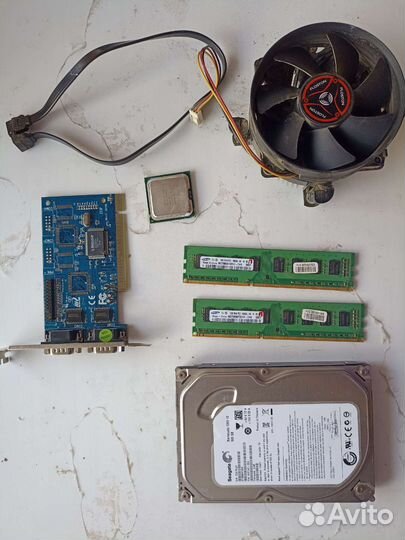 Материнская плата, hdd500gb, оперативка 2gb