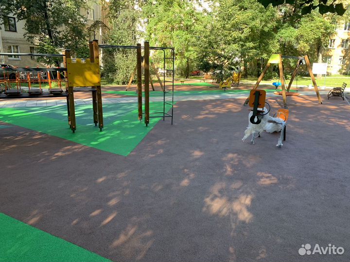 Резиновое покрытие для детских площадок