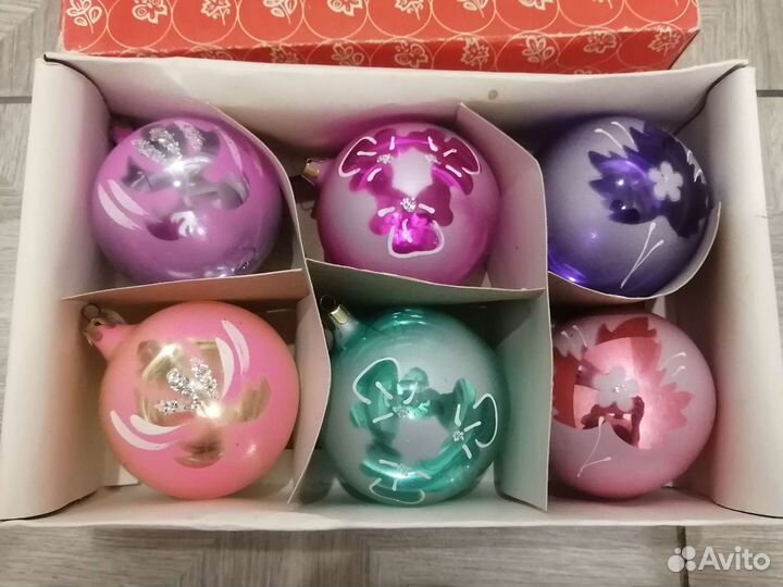 Ёлочные игрушки ссср, набор весенний