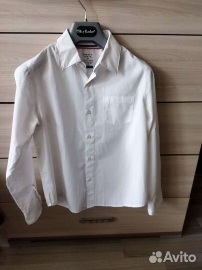 Белая рубашка на мальчика рост 158