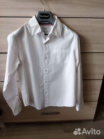 Белая рубашка на мальчика рост 158