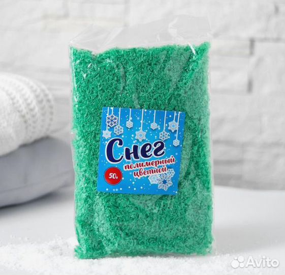 Снег полимерный прозр.50г 5260009