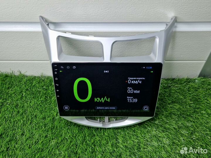 Магнитола Андроид на Хёндай Солярис 10дюймов