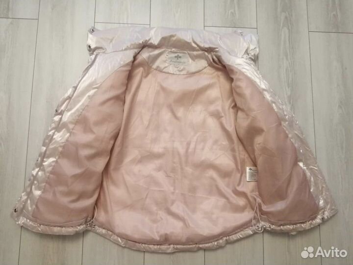 Пуховик бледно розовый пудровый Oversize