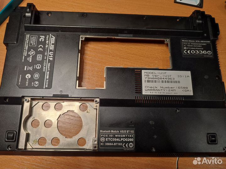 Нетбук asus u1f на запчасти цену предлагайте