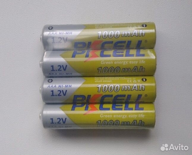 Аккумуляторные батарейки ааа Pkcell 1000мАч