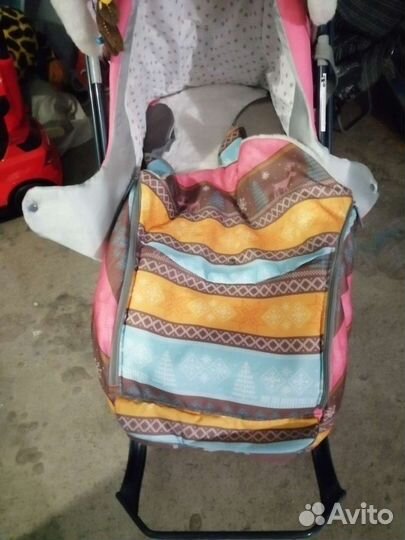 Коляска санки мех овчина в идеал. Сост