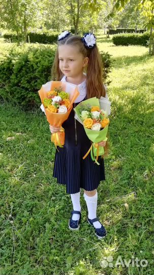 Букет из мыльных роз