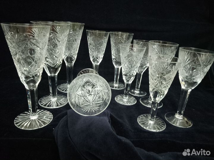 Вазы,фужеры,лафитники,рюмки. Хрусталь СССР, ГДР