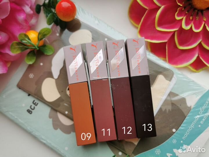 Матовая жидкая помада Bourjois, Maybelline, Top Fa