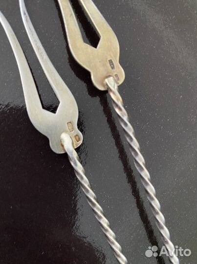 Вилка СССР (2 шт), серебро 875 пробы