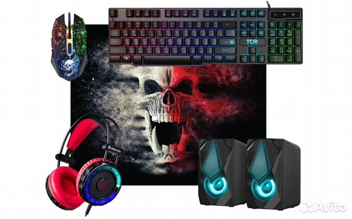 Игровой набор Gaming combo 5 in1 Defender Tor MHP
