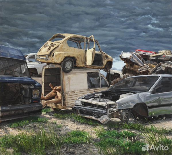 Панно на алюминии 120х120 Художник michele DEL cam