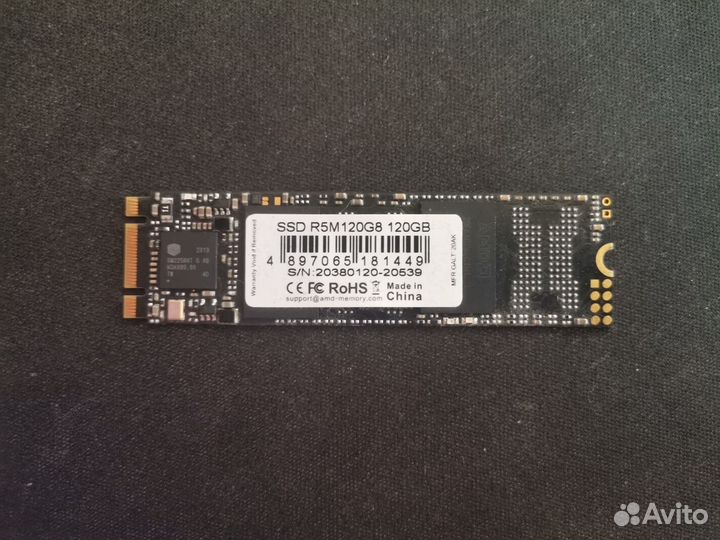 Ssd диск AMD 128gb b+m key