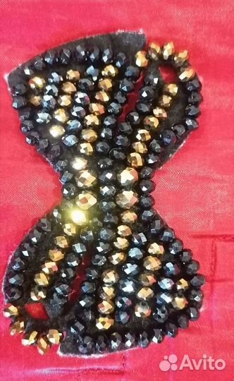 Бабочка расшитая бусинами