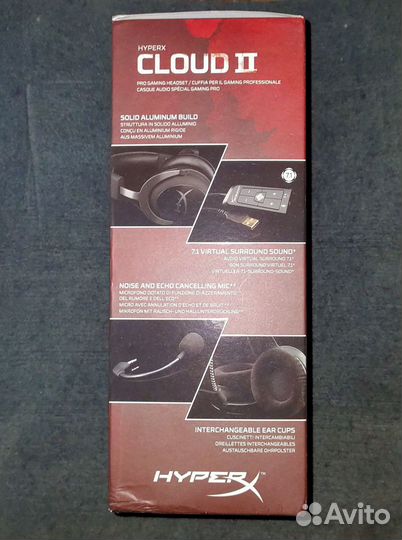 Новые наушники Hyperx Cloud II Gun Metal 7.1
