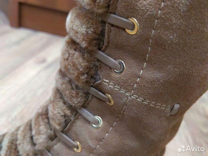 Сапоги зимние женские замшевые 39