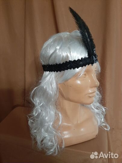 Повязка на голову с пером