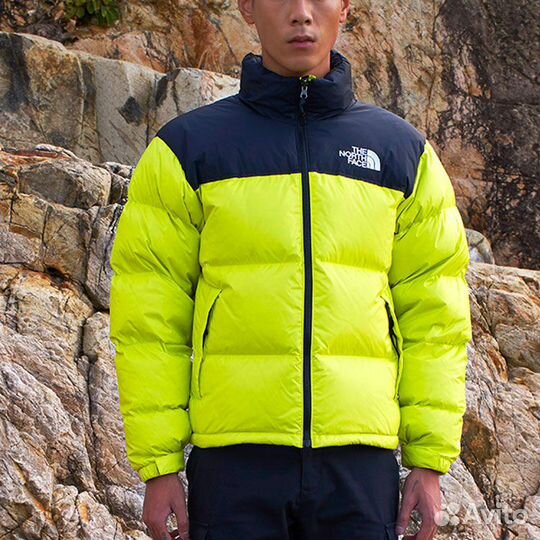 THE north face 1996 Collection Down Jacket Unisex Acid Yellow (48 (M)