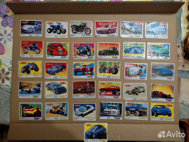 Вкладыши от жвачек turbo