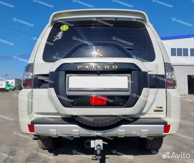 Фаркоп на Mitsubishi Pajero 3, 4 пок. под квадрат