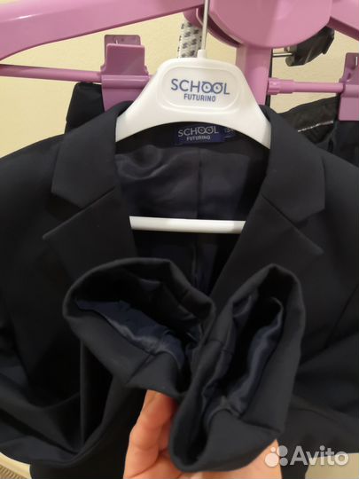 Костюм классический синий рост 134