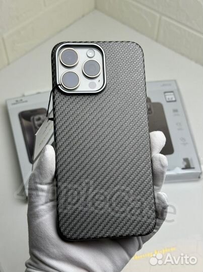 Чехол на iPhone 15 Pro/Pro Max Kevlar Titanium