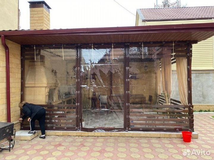 Мягкие окна для террасы беседки веранды