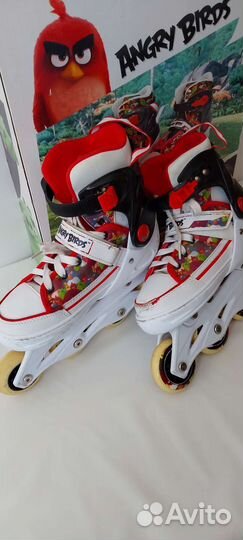 Роликовые коньки детские с защитой, р.37-40