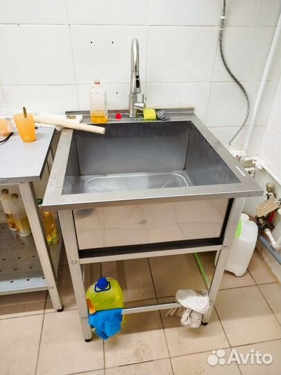 Стол пищевой нержавейка ванна моечная