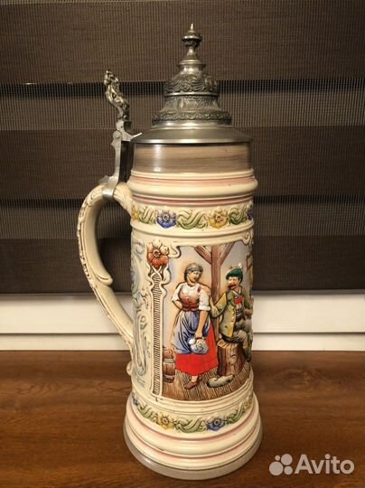 Пивная кружка с крышкой