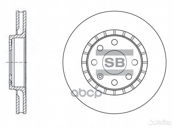 SD3003 диск тормозной передний вентил. Daewoo N
