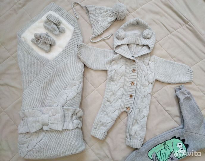 Конверт на выписку вязанный