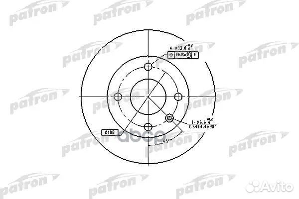 Диск тормозной PBD2598 patron