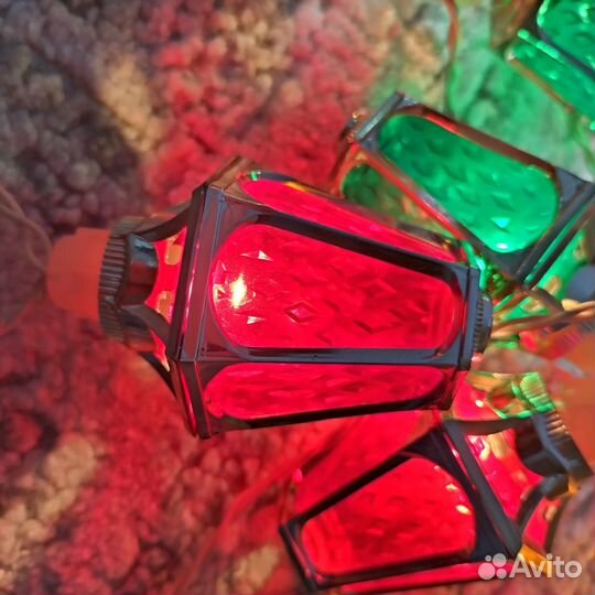 Ёлочная электрическая гирлянда Фонарики СССР