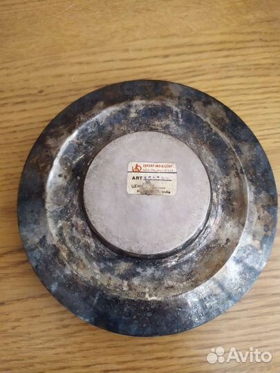 Икорница СССР Индия мельхиор